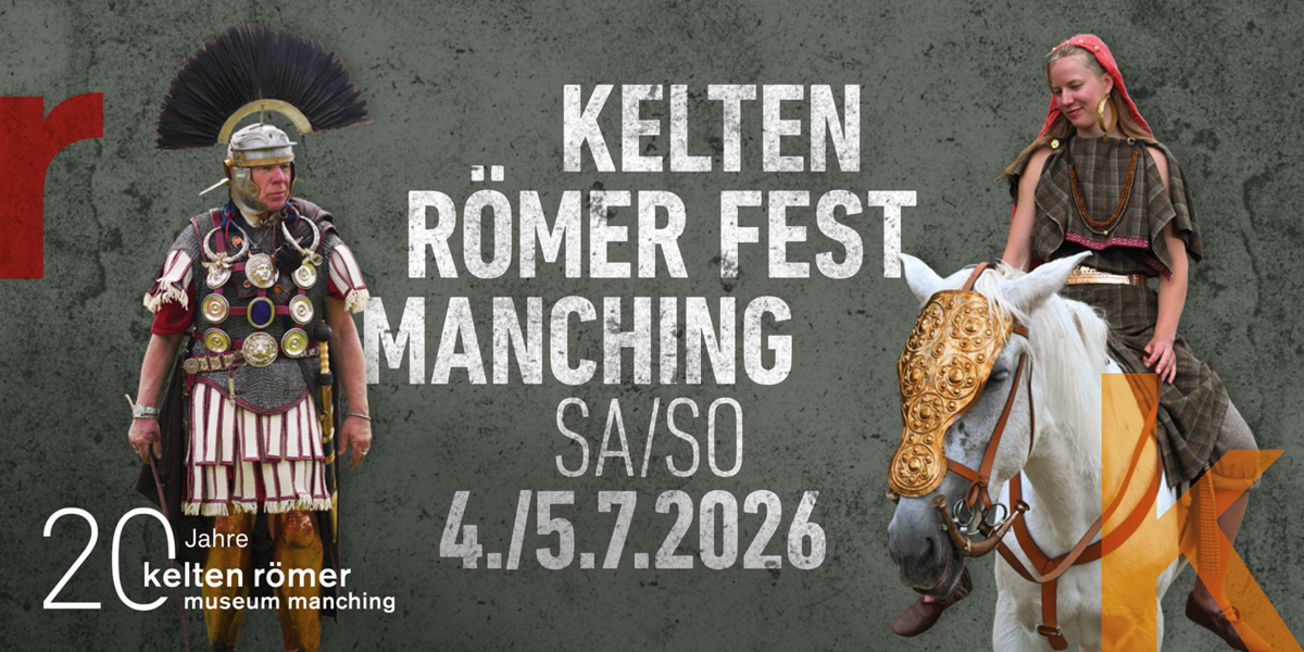 Cover des Vorabflyers zum Kelten Römer Fest Manching.