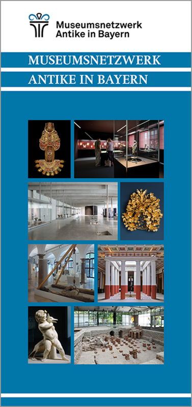 Cover des Faltblattes zum Museumsnetzwerk »Antike in Bayern«