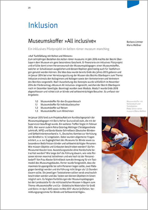 Artikel zum Modul 1 des Museumskoffers im Magazin »museum heute«.
