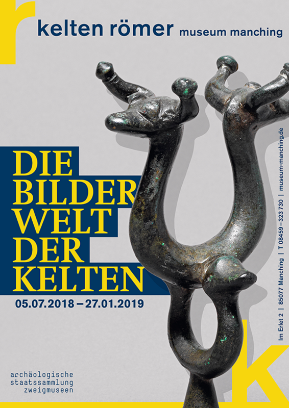 Plakat zur Sonderausstellung »Die Bilderwelt der Kelten«.