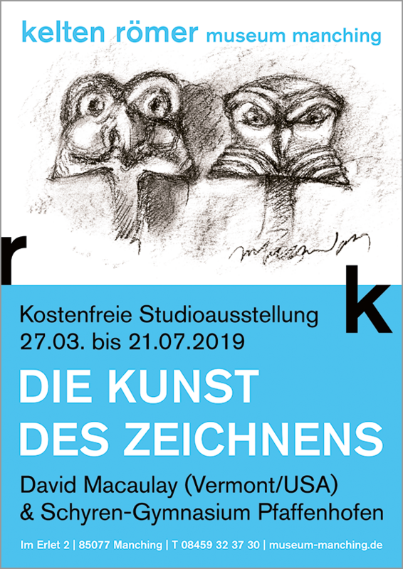 Plakat zur Sonderausstellung »Die Kunst des Zeichnens«.