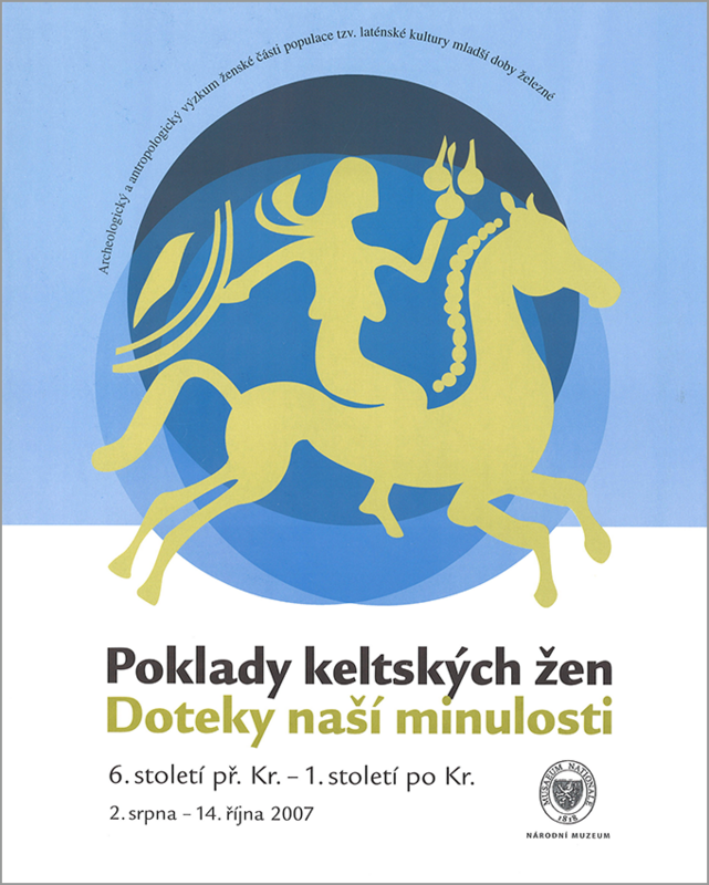 Cover des Begleitheftes zur Sonderausstellung »Poklady keltských žen« in Prag.