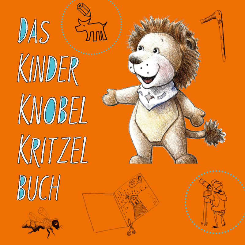 Cover-Motive des Kinder Knobel Kritzel Buches.