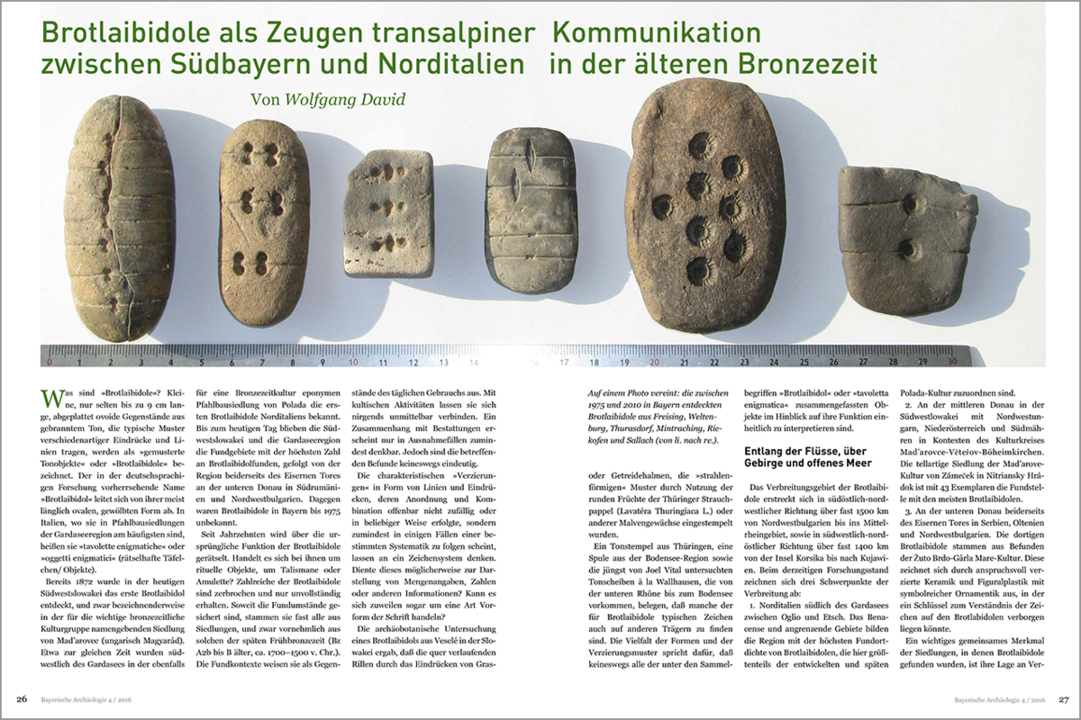 Artikel zur Sonderausstellung »Aenigma« in der Bayerischen Archäologie.
